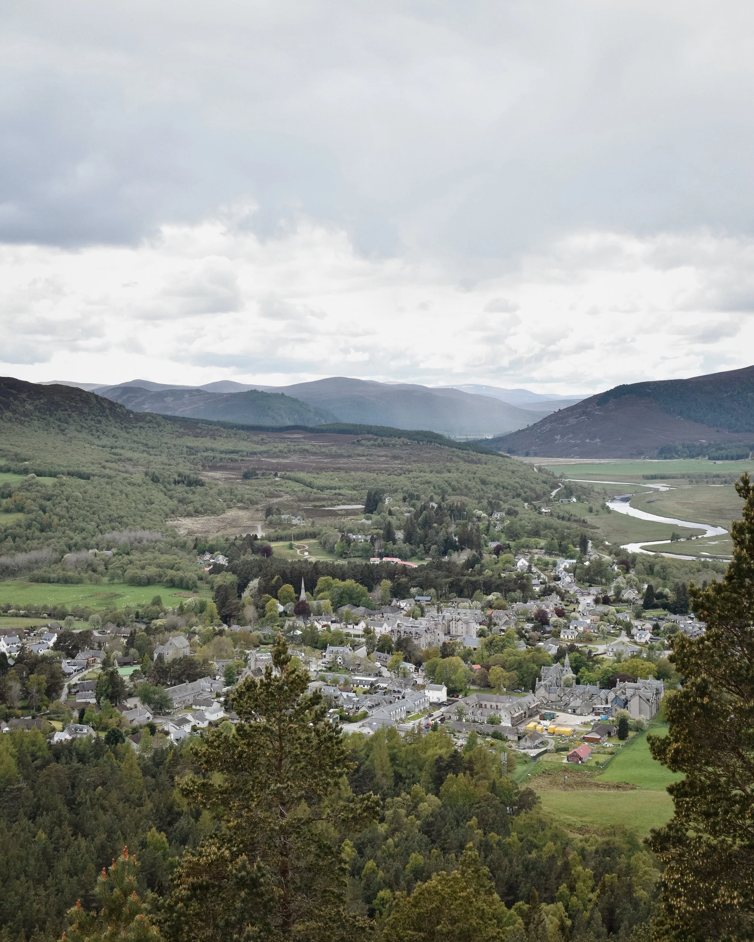 Looking out over Braemar