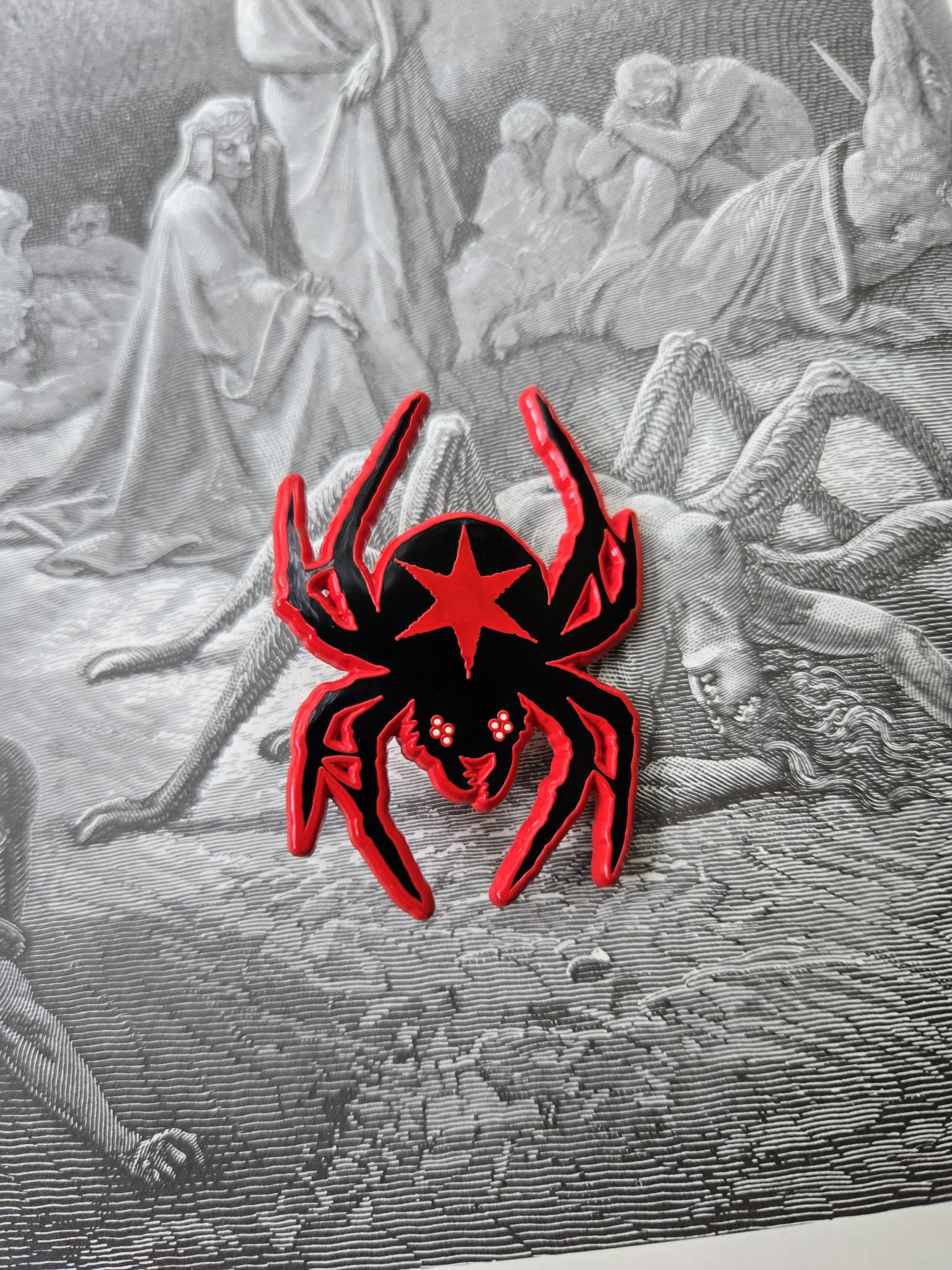 Chicago Widow Enamel Pin