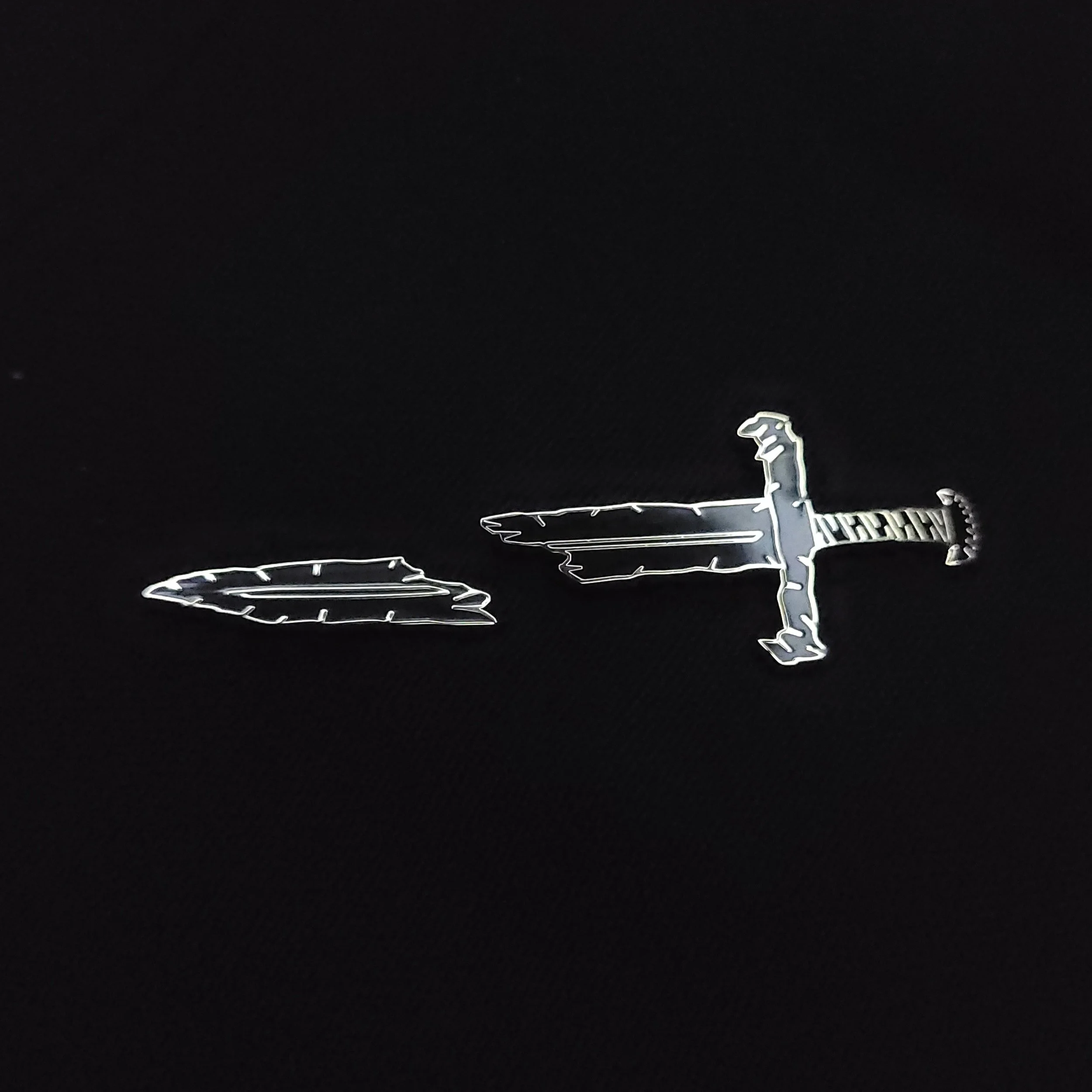 The Restless Broken Sword Double Pin