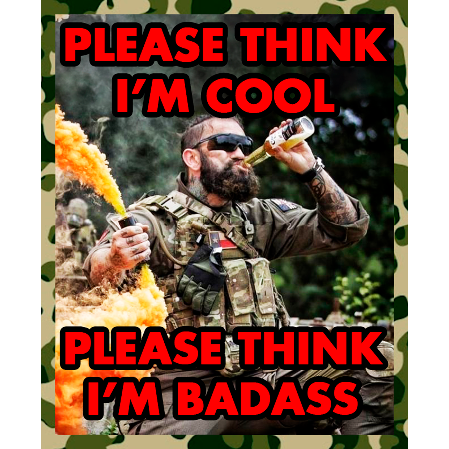 Please Think I'm Cool Sticker