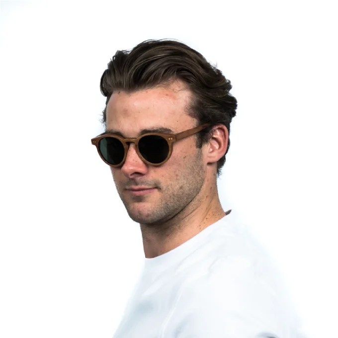 Mens polarised luxury sunglasses bull run green Jabrock eyewear.jpg