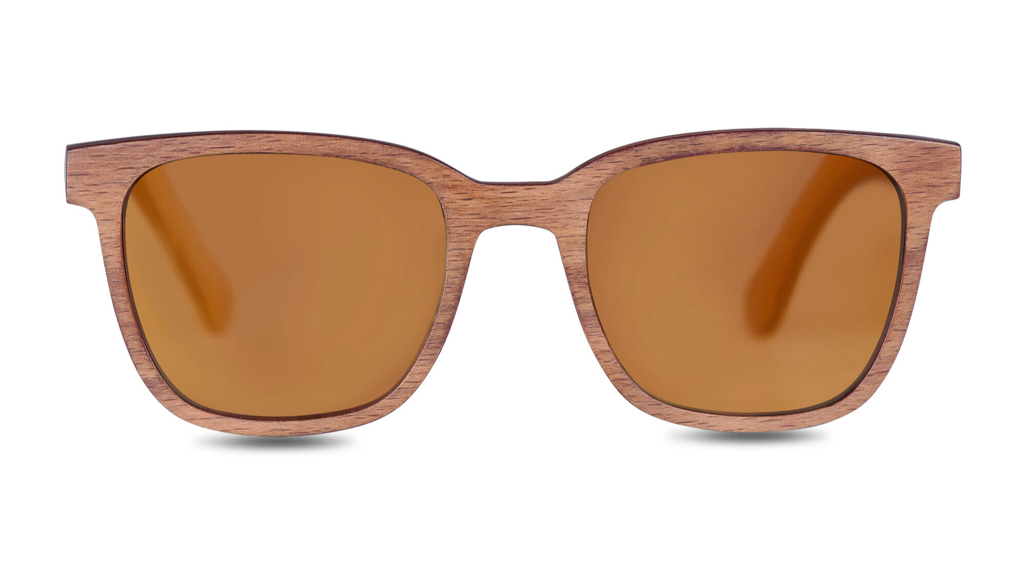 Auburn Dark Orange Frame Logo Sunglasses 
