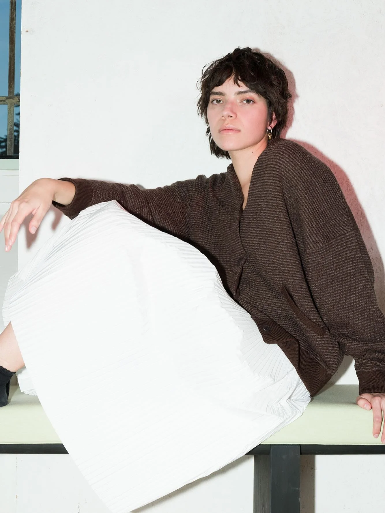 🤍 What we need right now - The jacket is knitted from Merino wool blended with a fine mohair yarn. The textured stitch creates a soft, CUDDLY FEEL with a stable structure 🤍
@franziskaluethy_knitwear 
&mdash;&mdash;&mdash;
#wintertime #swissdesign #