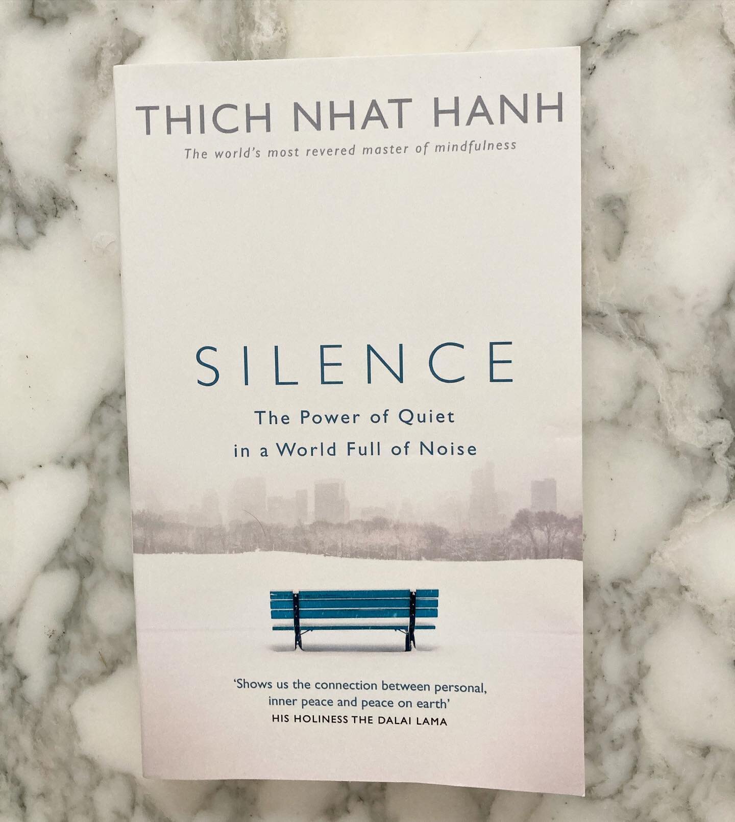 One of my favourite books by one of my favourite authors. I quote from it daily in my yoga classes. &ldquo;Silence shows us how to answer to the call of beauty around us. Through silence, we are free to hear, to see - and simply to be.&rdquo; Thich N