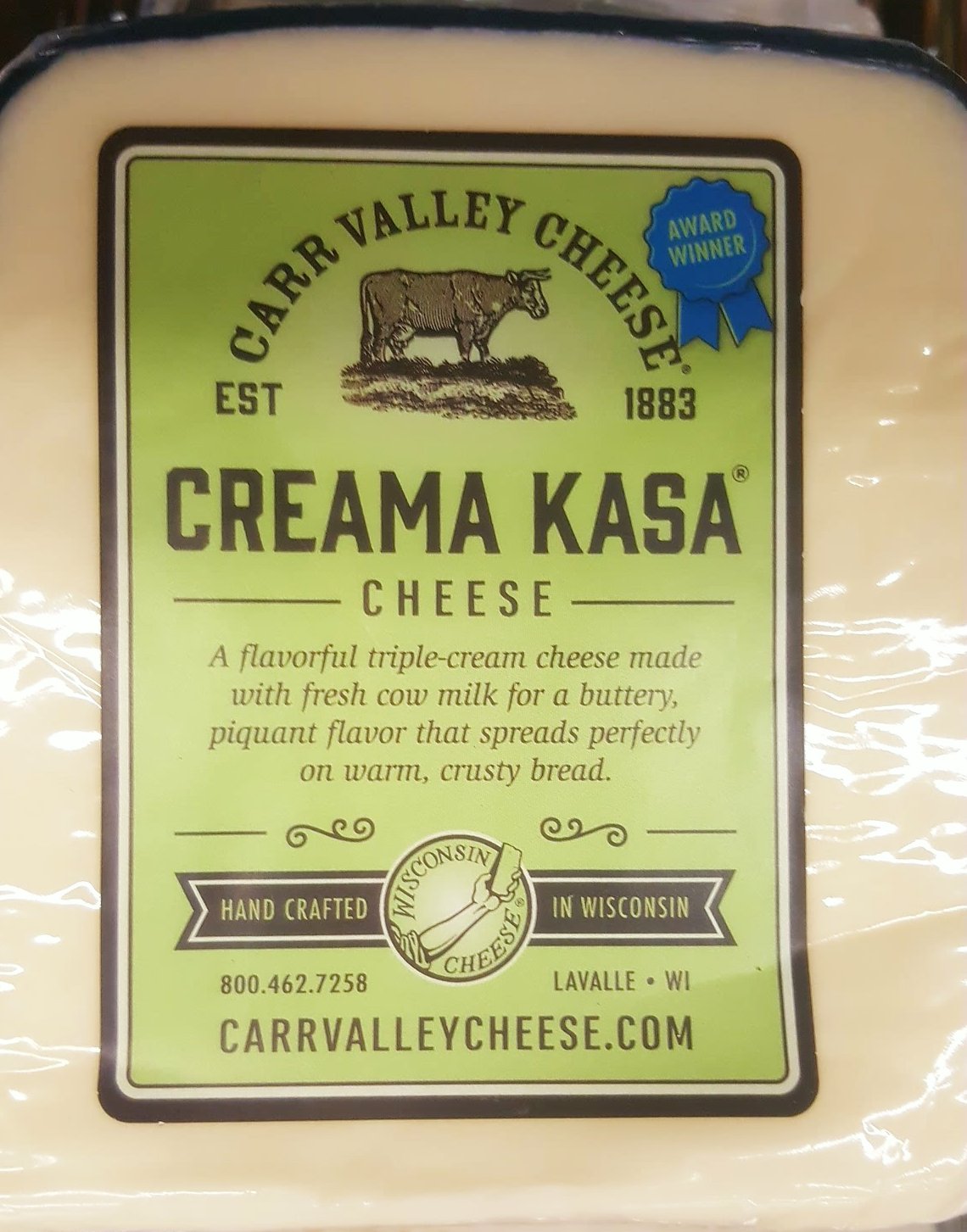 Oct 17 Carr Valley Crema Casa cheese.jpg