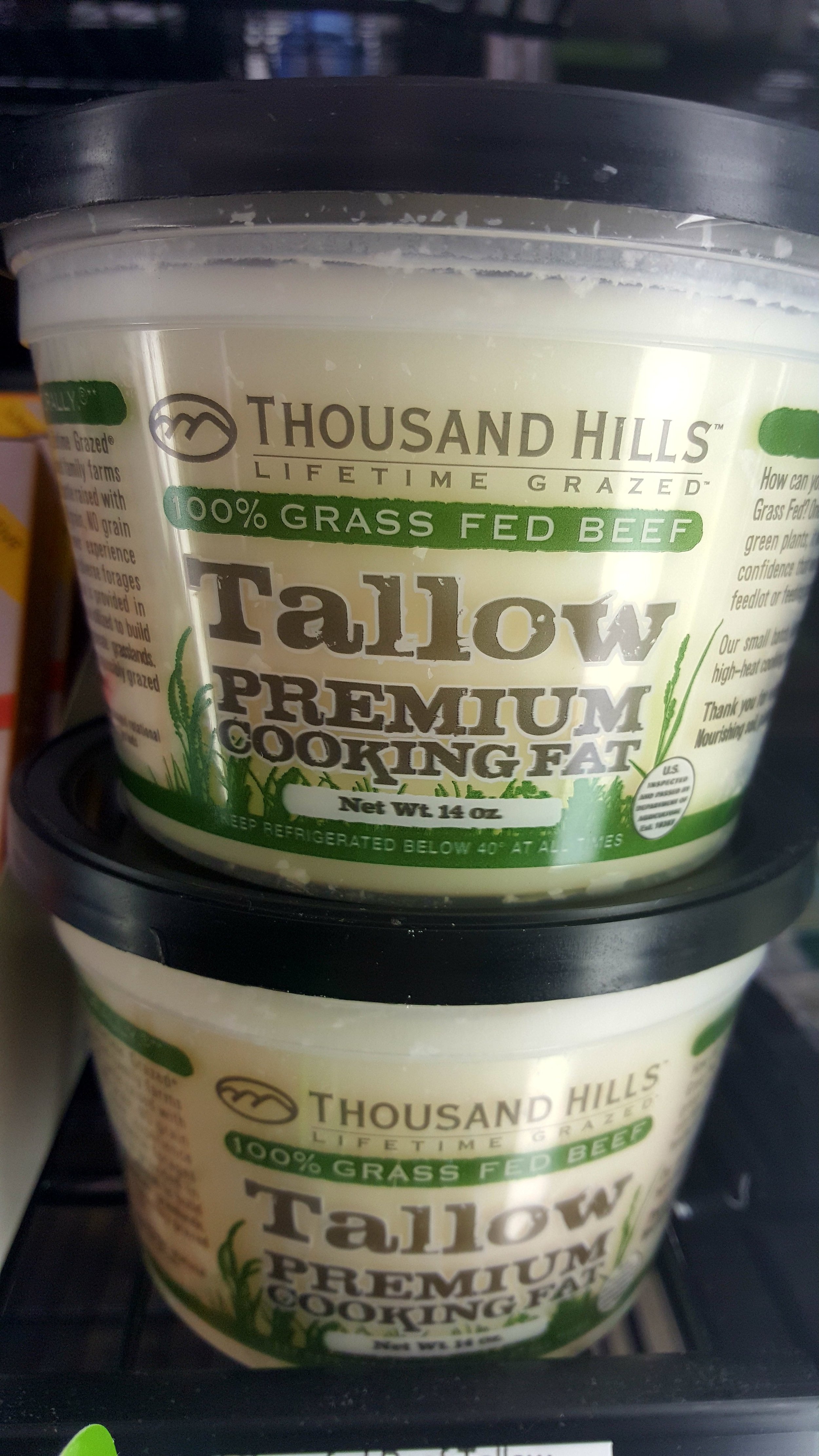 Thousand Hills Grass Fed Beef Tallow