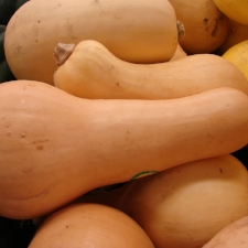 Butternut Vivid orange flesh is sweet and slightly nutty with a smooth texture that falls apart as it cooks. Rind is edible but squash is usually peeled before use. Best uses: soups, purees, recipes where smooth texture is highlighted.