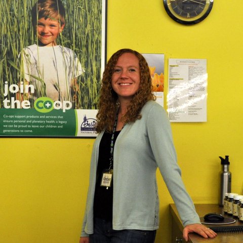 Amber at service desk.JPG