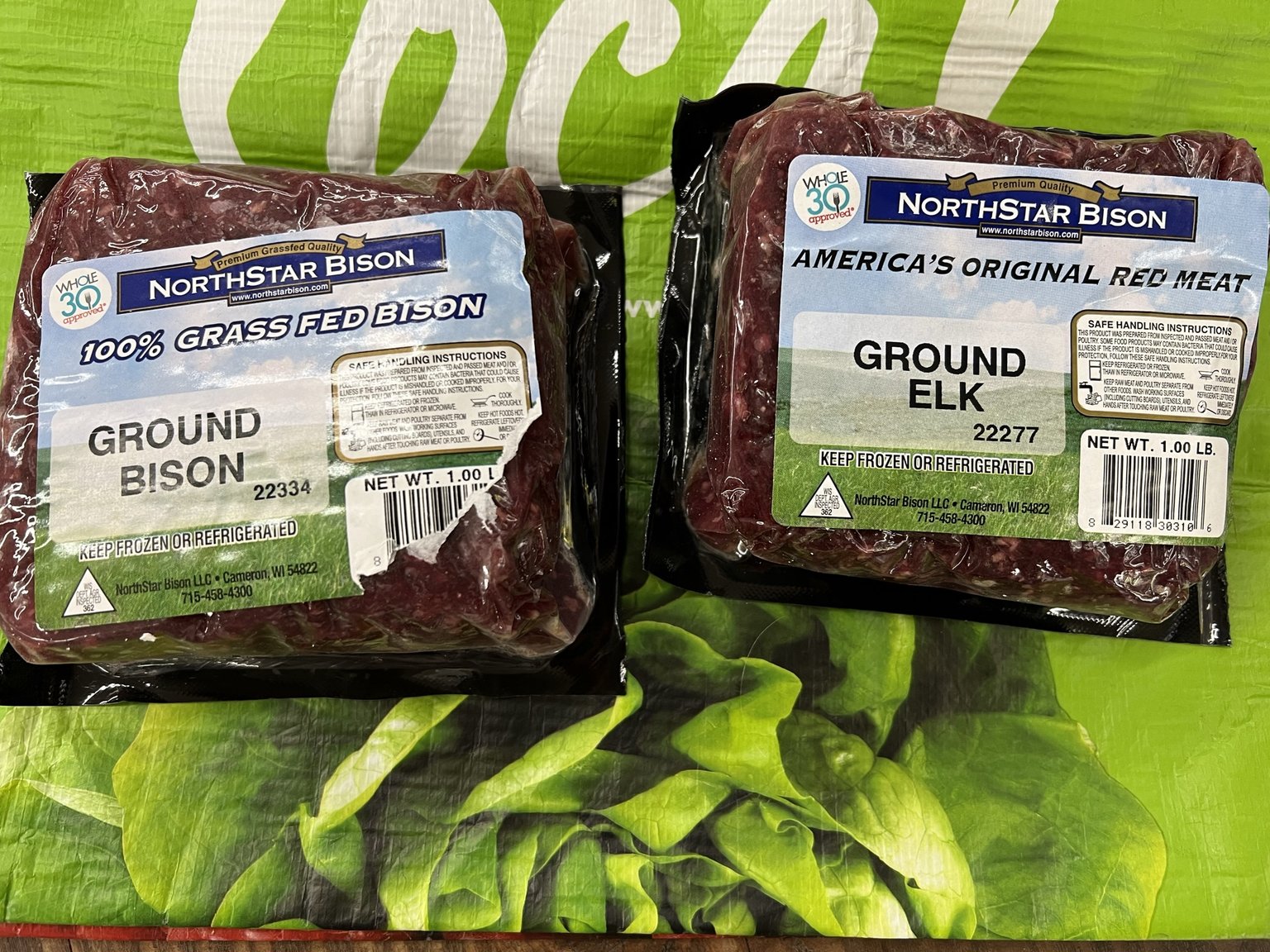  Ground Elk and Bison Meat  