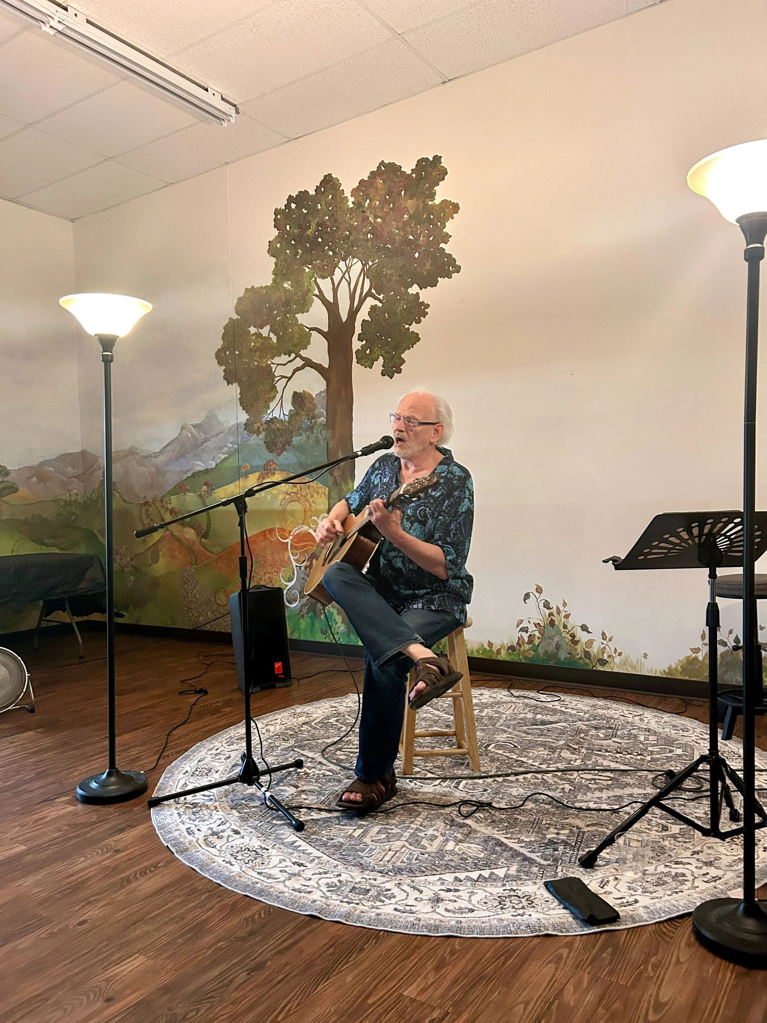 david b lawrence at open mic summer 2026.jpg