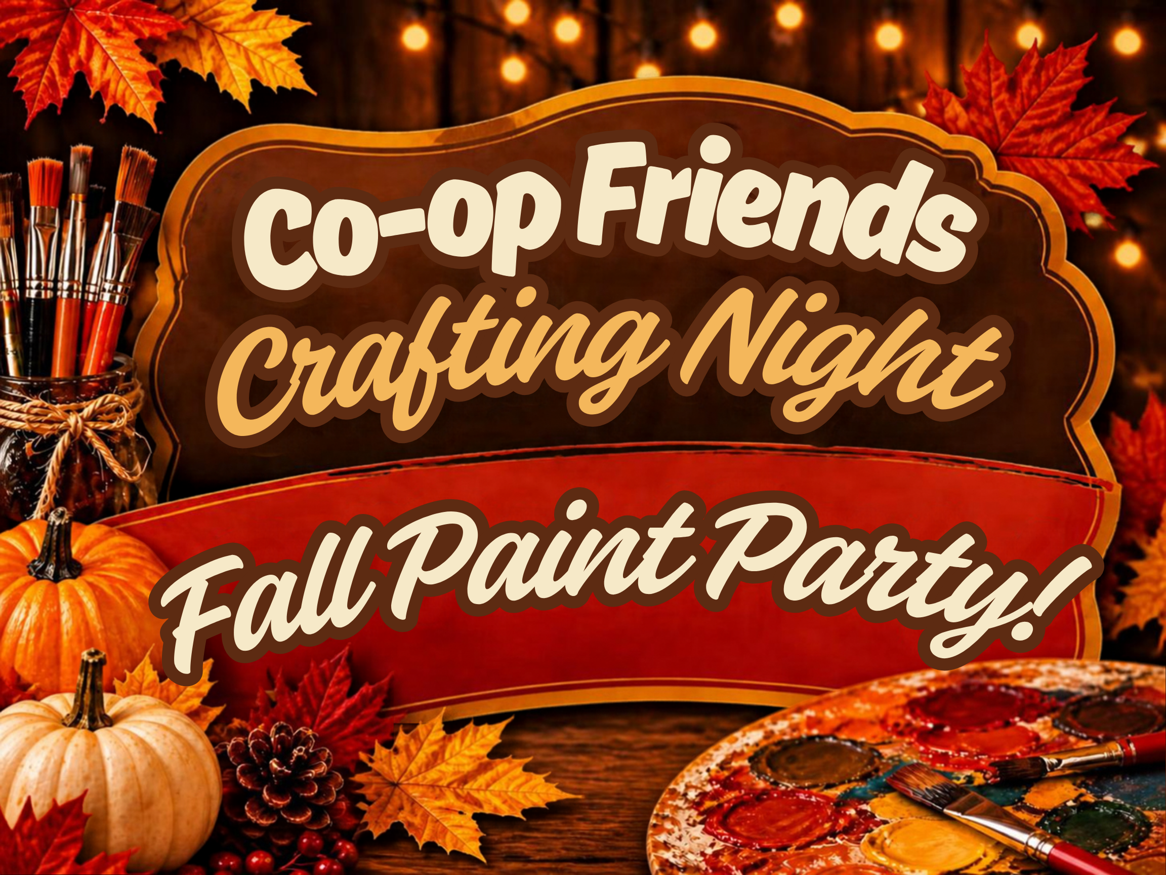 10/17, Co-op Friends Paint Party