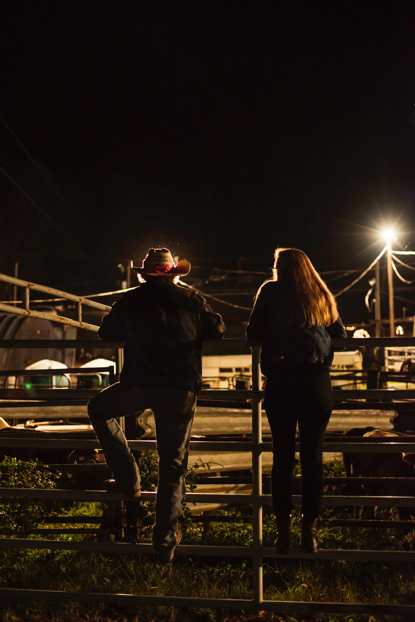 Kelsey reporting a story on bullriding in North Carolina. Photo by Jack Sorokin .