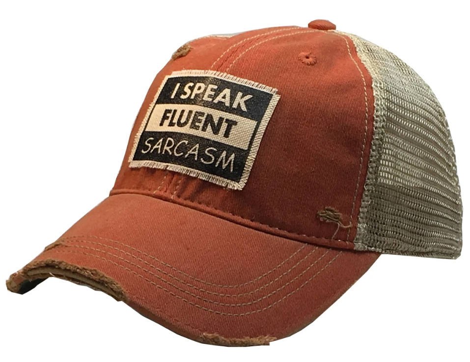 Screenshot_2021-04-17  I Speak Fluent Sarcasm Distressed Trucker Cap – Vintage Life(1).png