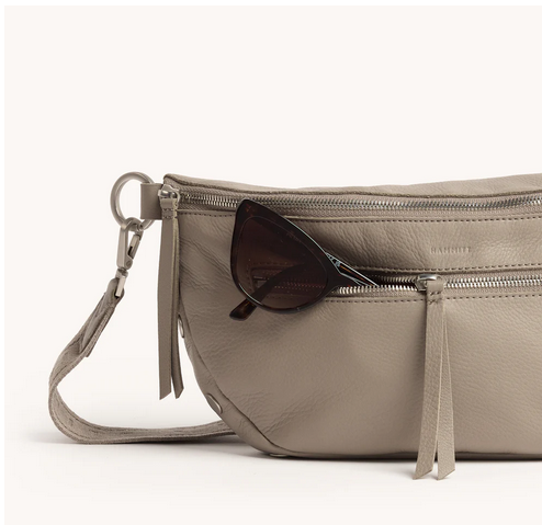 Charles Crossbody Lrg Pewter Pebble/Brushed Silver / My Saving Grace