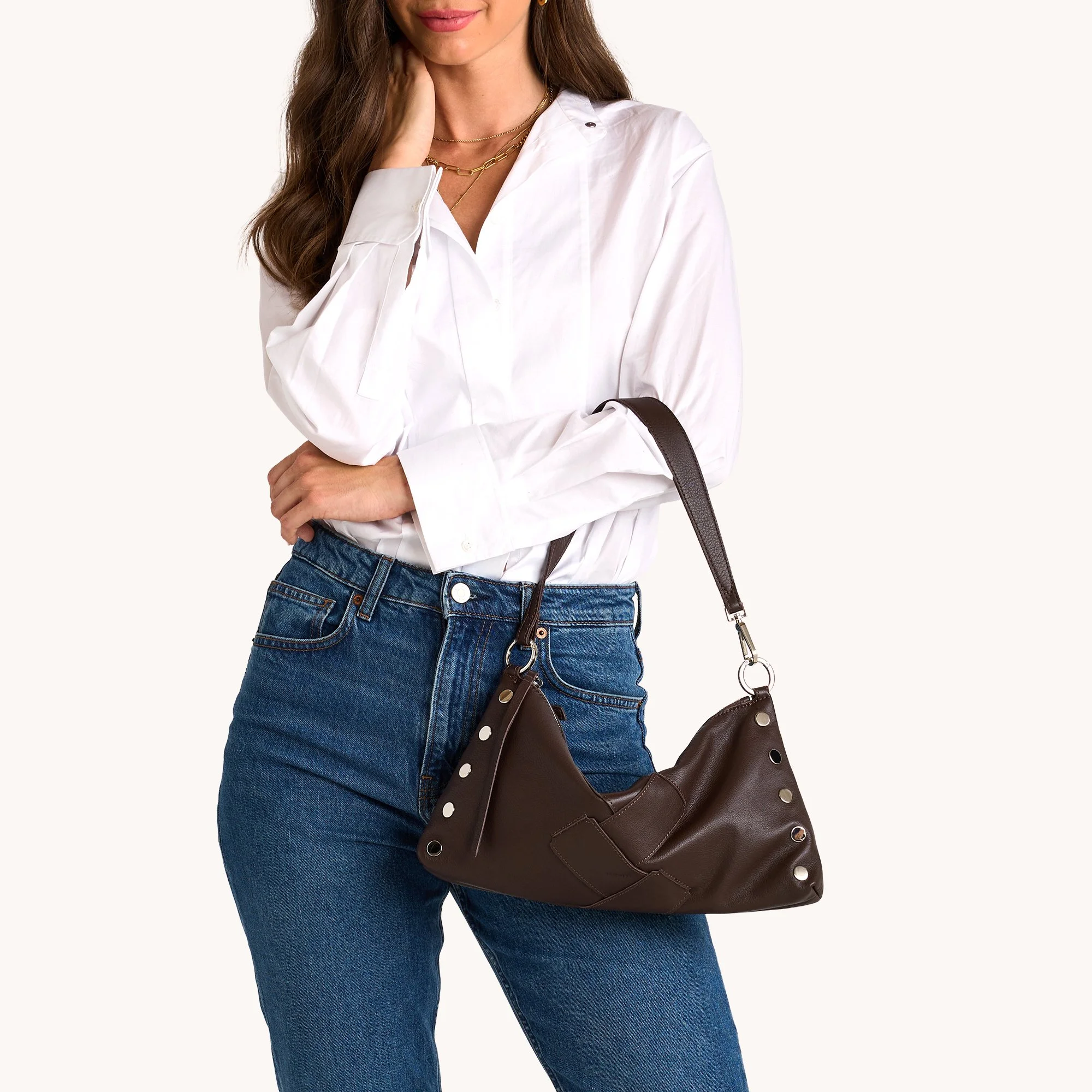 Hammitt Kyle Med Espresso Weave S / My Saving Grace