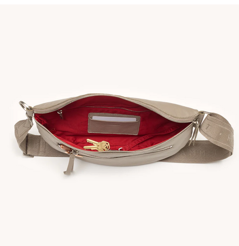 Charles Crossbody Lrg Pewter Pebble/Brushed Silver / My Saving Grace
