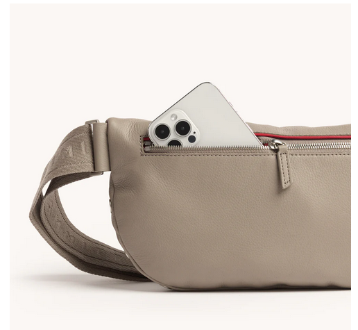 Charles Crossbody Lrg Pewter Pebble/Brushed Silver / My Saving Grace