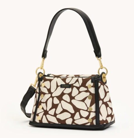 Hammitt Bryant Med Giraffe/Brushed Gold Red Zip/My Saving Grace