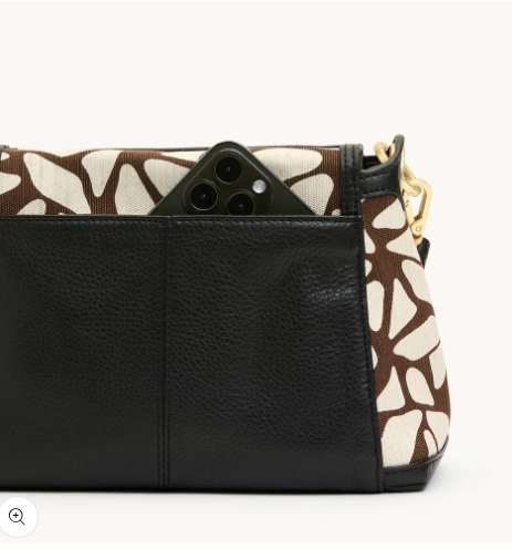 Hammitt Bryant Med Giraffe/Brushed Gold Red Zip/My Saving Grace
