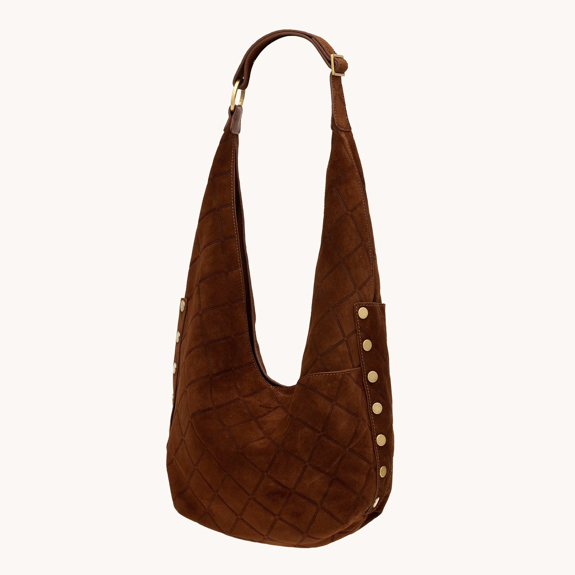Hammitt Tom Zip-Chocolate Diamond Suede /My Saving Grace