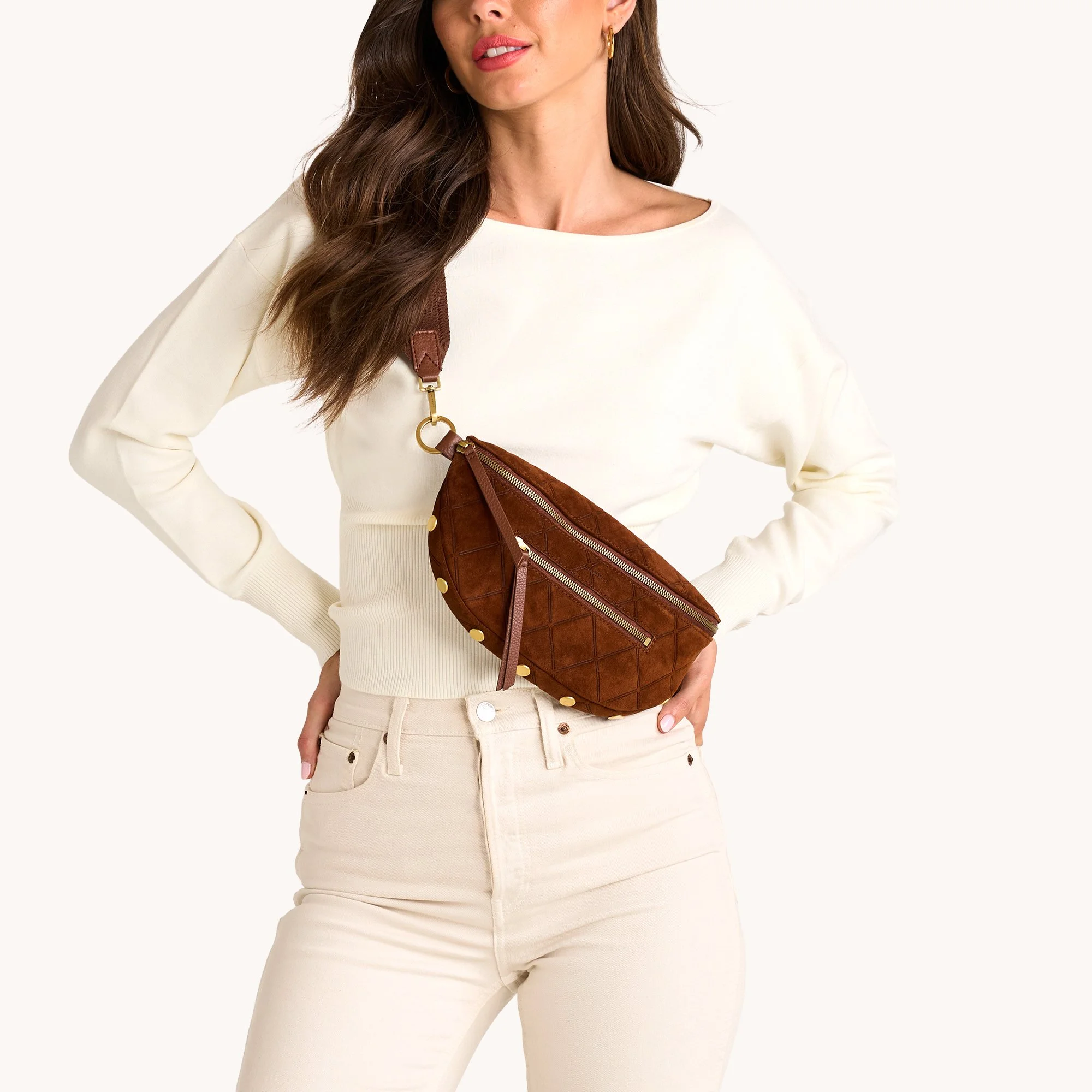 Hammitt Charles-Crossbody-Med-Choco-Diamond /My Saving Grace