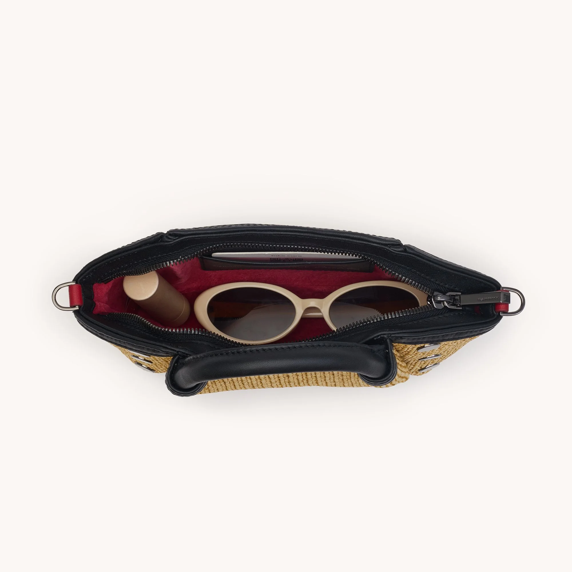 Hammitt Paul Mini Noir Smooth Raffia Gunmetal / My Saving Grace