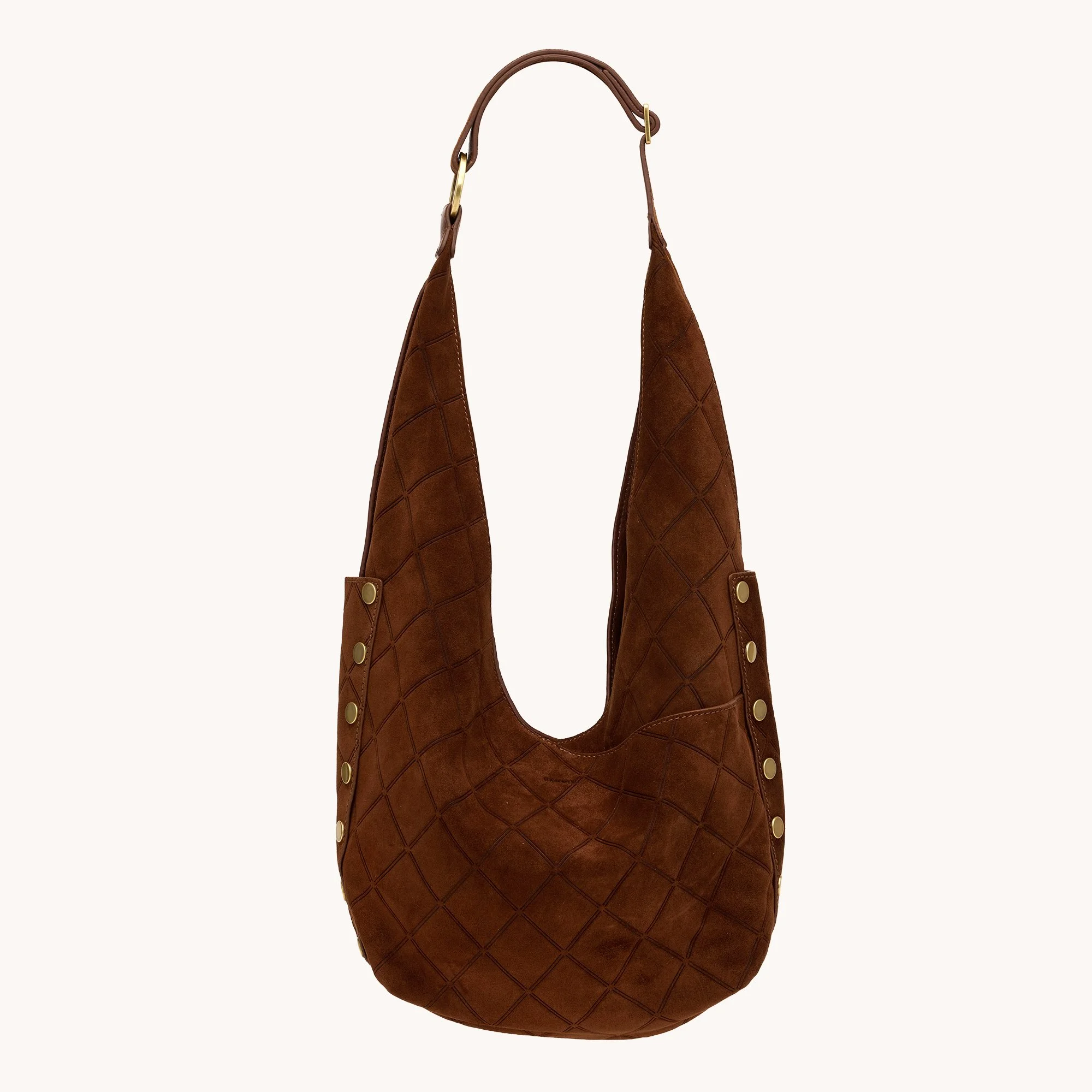 Hammitt Tom Zip-Chocolate Diamond Suede /My Saving Grace