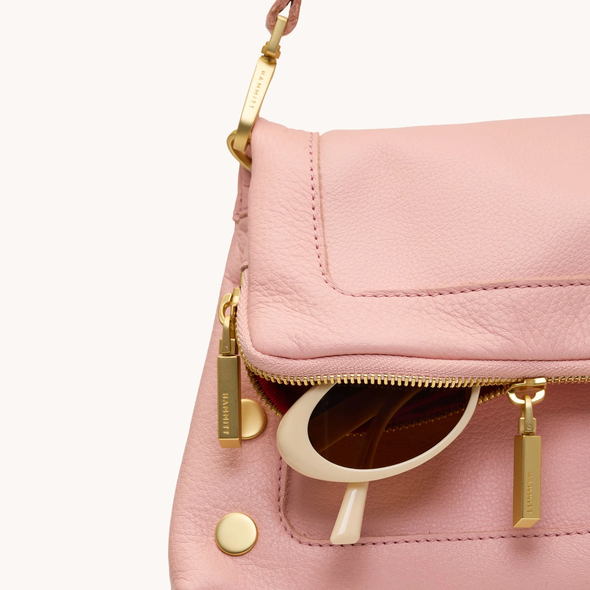 Hammitt Beverly Med Flamingo Brushed Gold / My Saving Grace