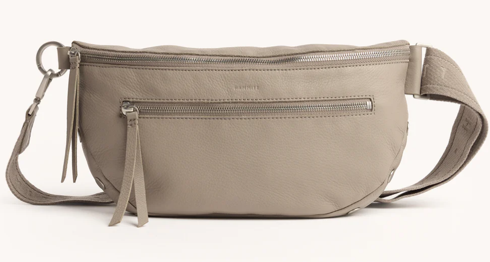 Charles Crossbody Lrg Pewter Pebble/Brushed Silver / My Saving Grace