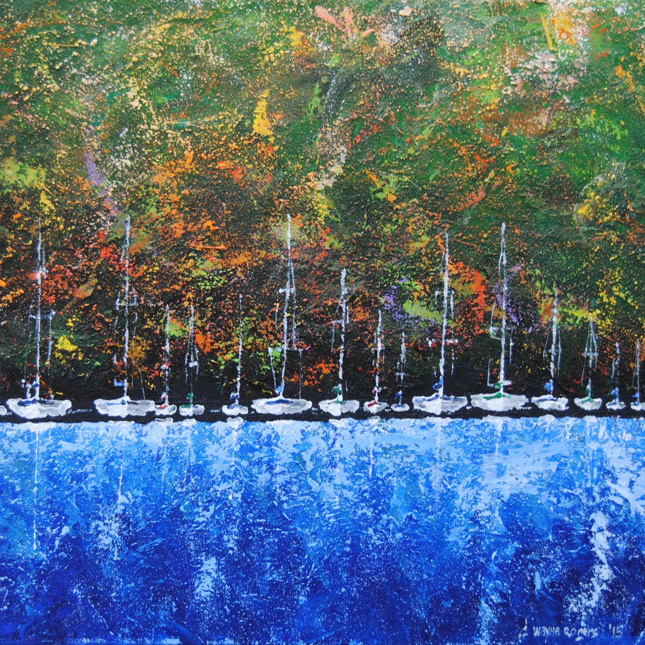 Safe Harbour 02, Acrylic on Canvas, 24" x 48"
