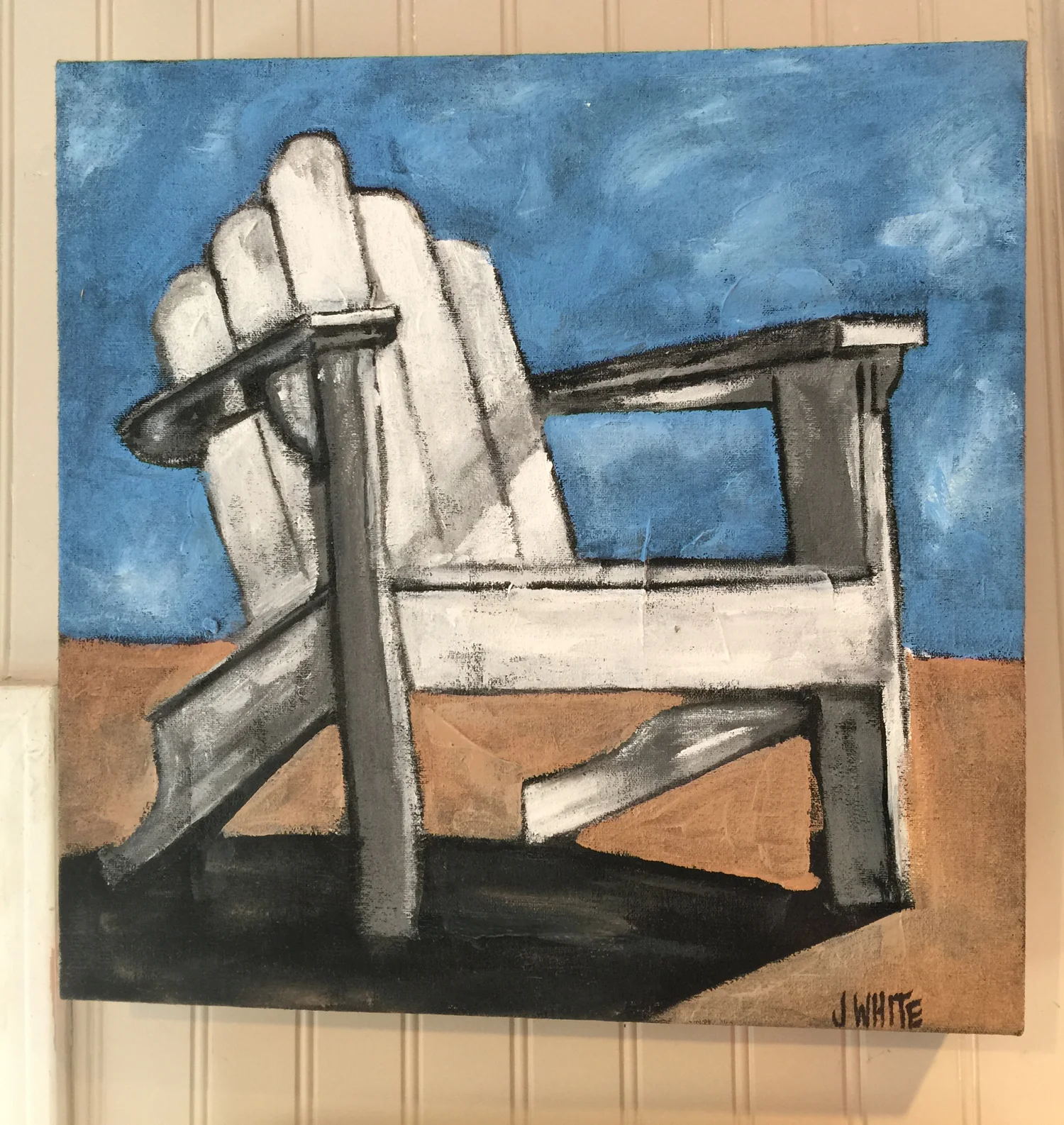 Relax, Oil on Canvas, 12" x 12"