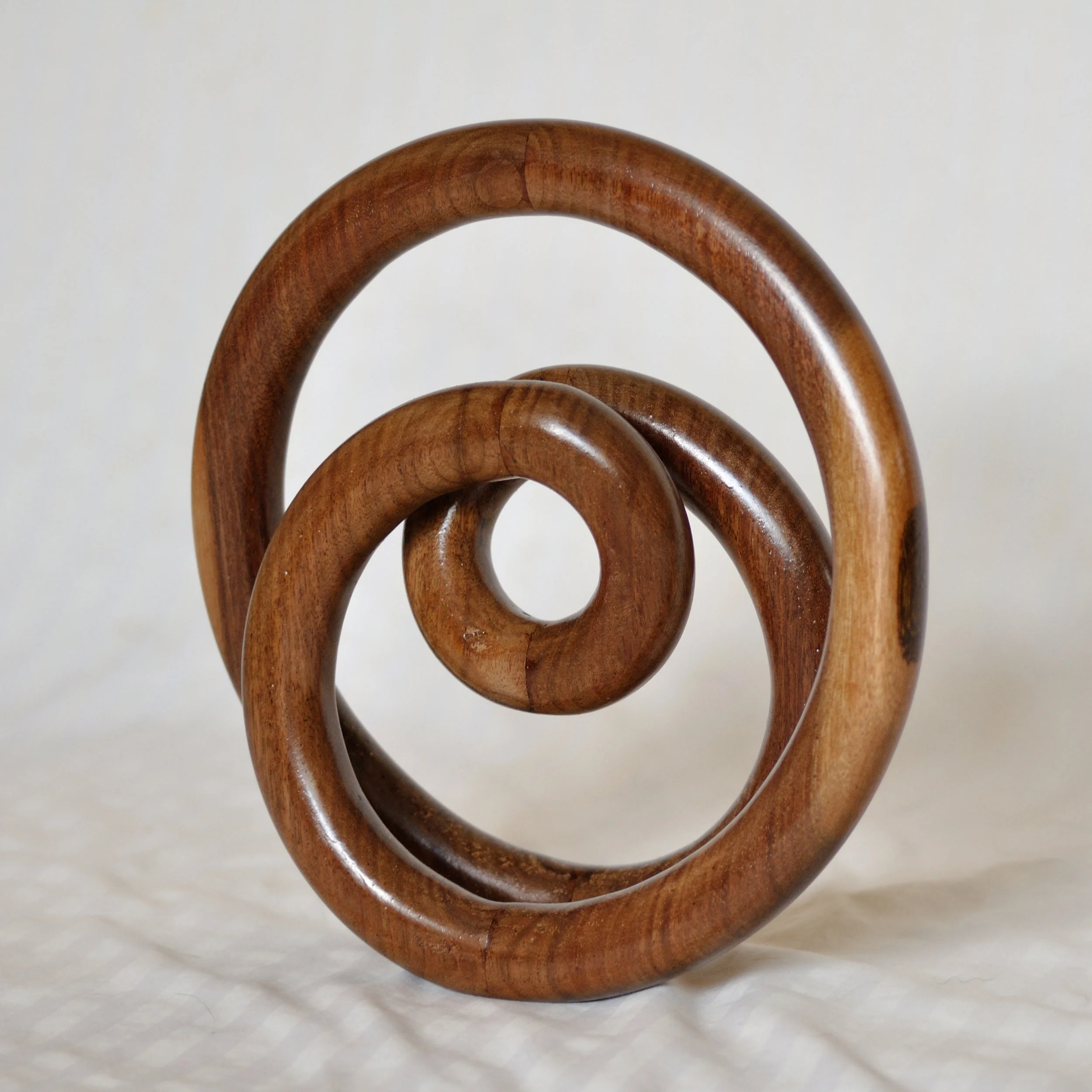 Walnut Loops, Wood, 12" x 12" x 4"