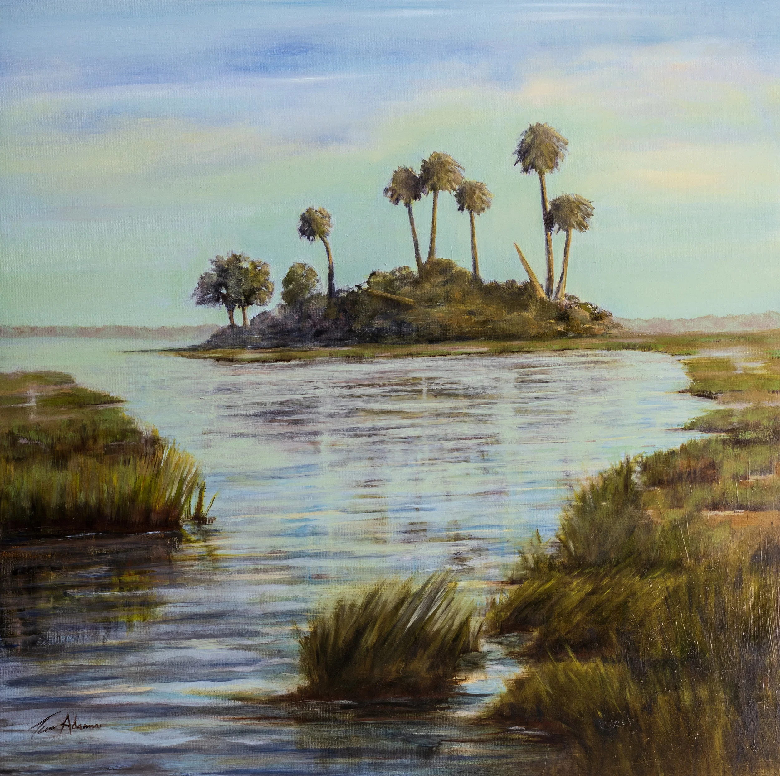 Tranquility, Oil on Canvas, 48” x 48”