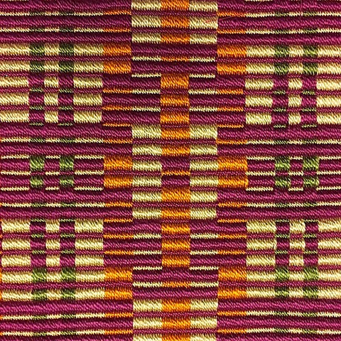 Untitled (Rep Weave), Perle Cotton, 9” x 8.5”