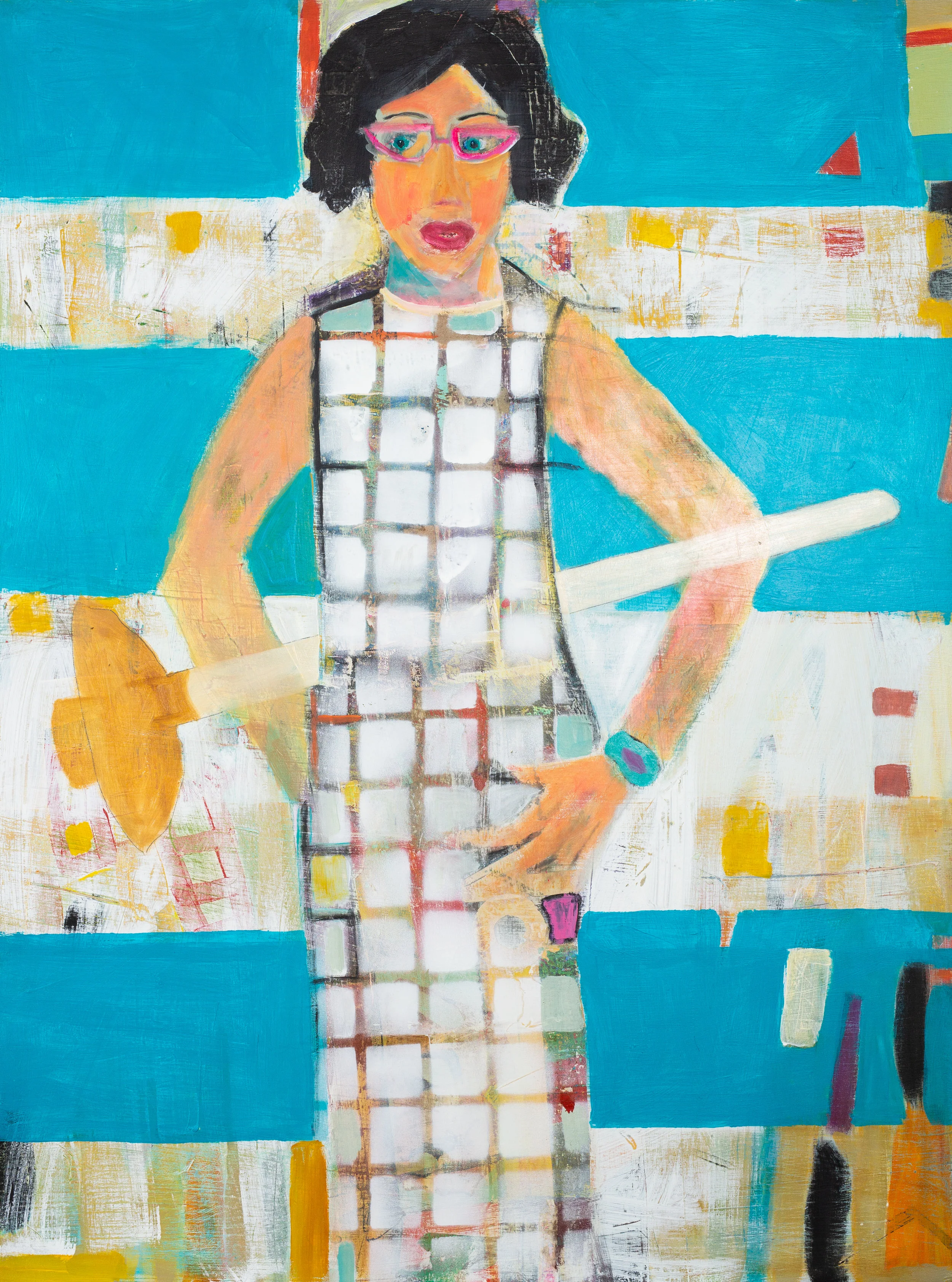 Sandy Was Not Having a Very Good Day, Oil and Acrylic, 30” x 40”