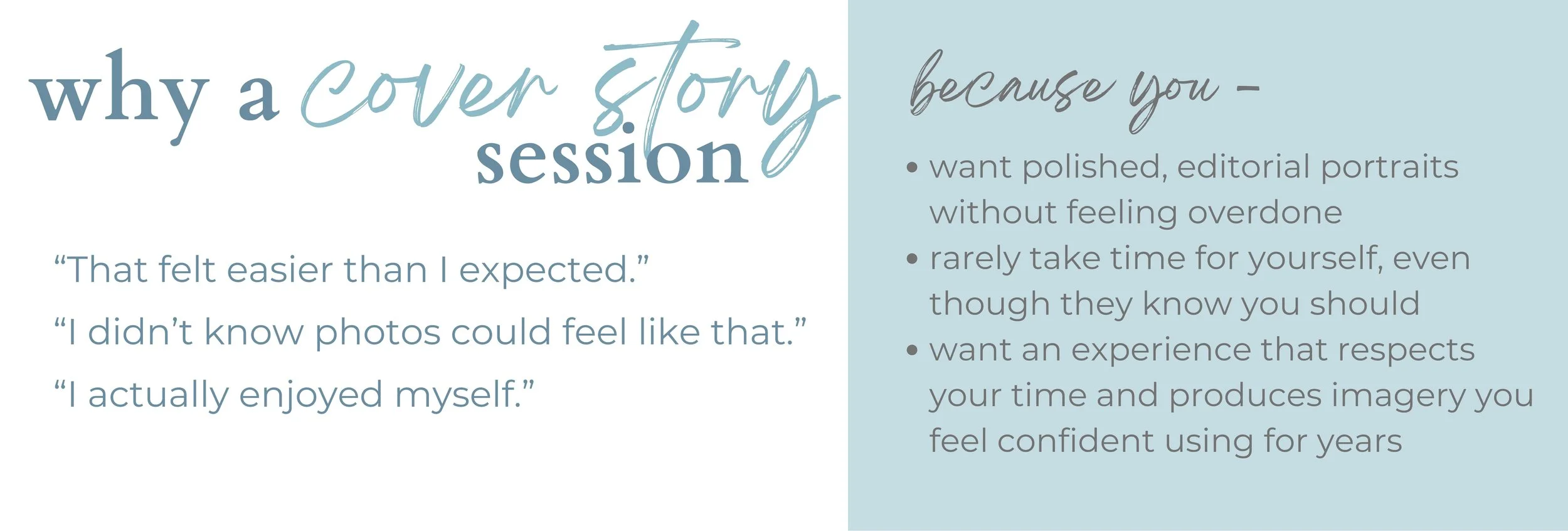 why a high achieving woman would want an editorial style shoot