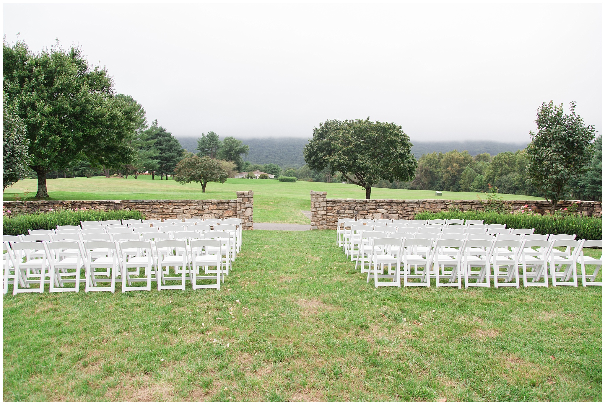 Outdoor ceremony space