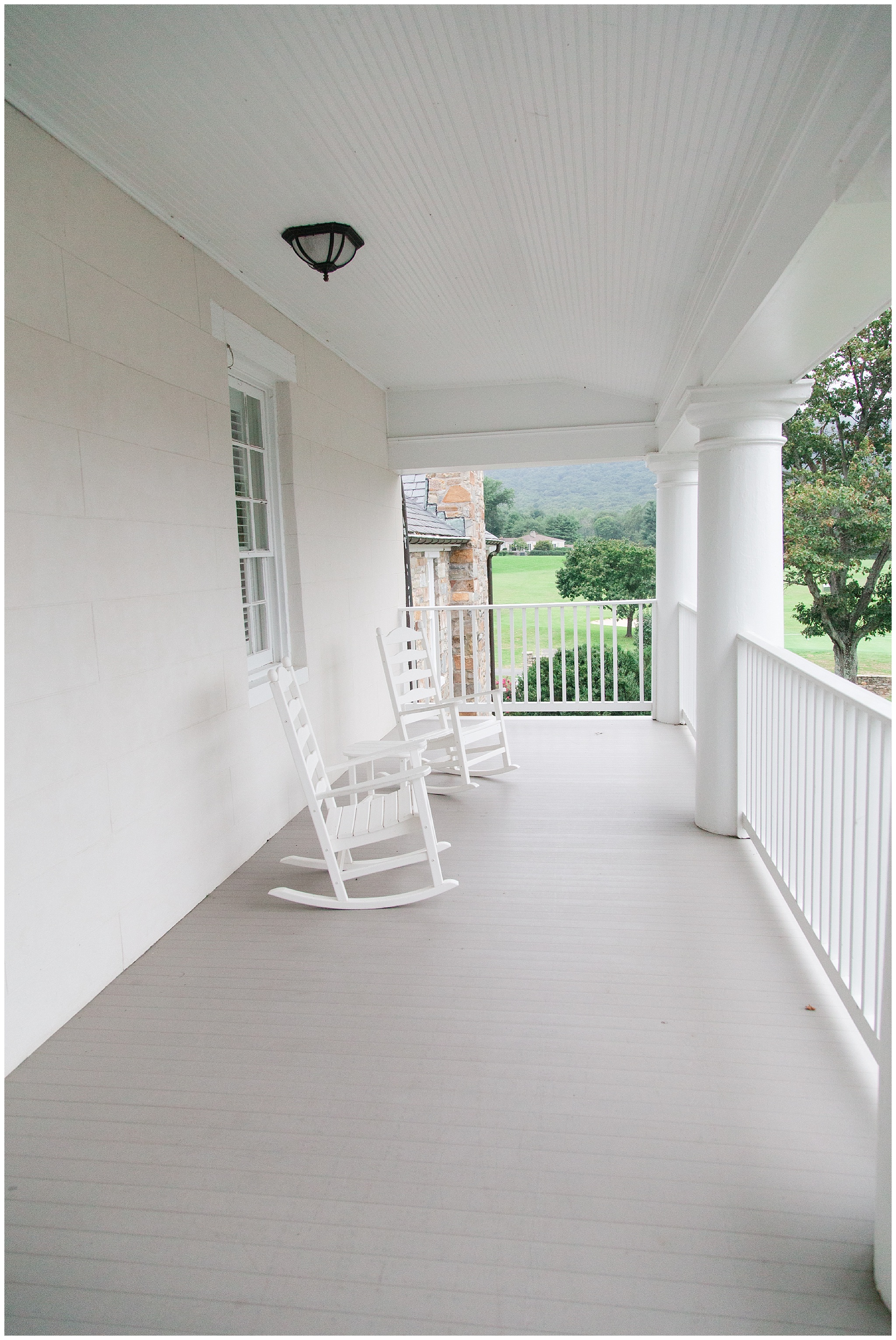 Upstairs balcony