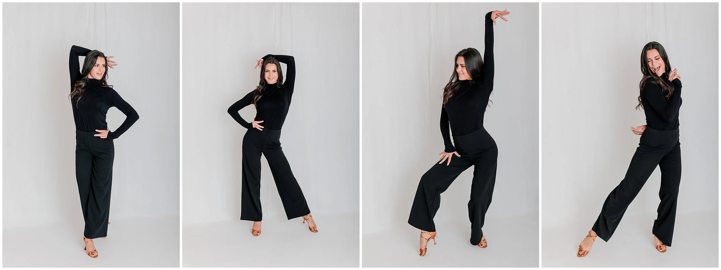 dance teacher posing in silver spring studio