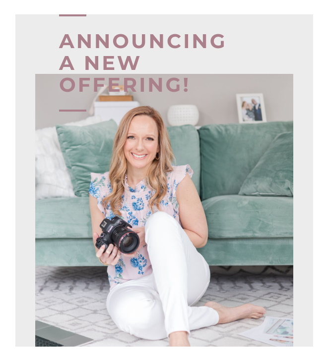 Get Inspired!  Announcing a New Offering | Branding Photography in Silver Spring MD