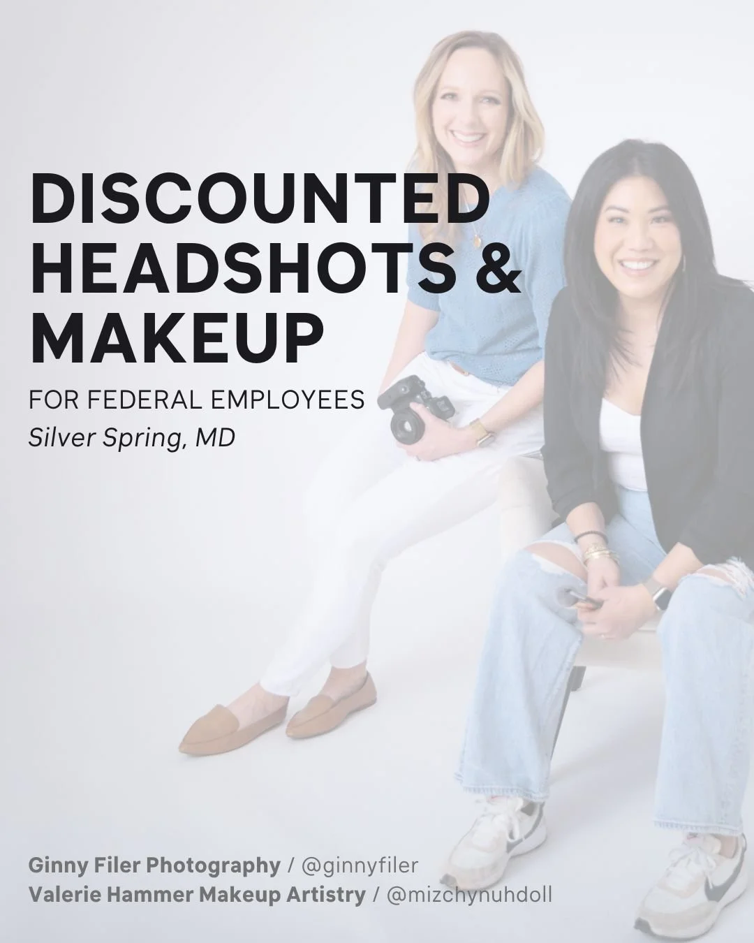 A gentle reminder&hellip;

I'm still offering discounted studio headshot sessions in Silver Spring, and Valerie Hammer (@mizchynuhdoll ) is continuing to offer discounted mini makeup applications to any federal workers affected by changes in the curr