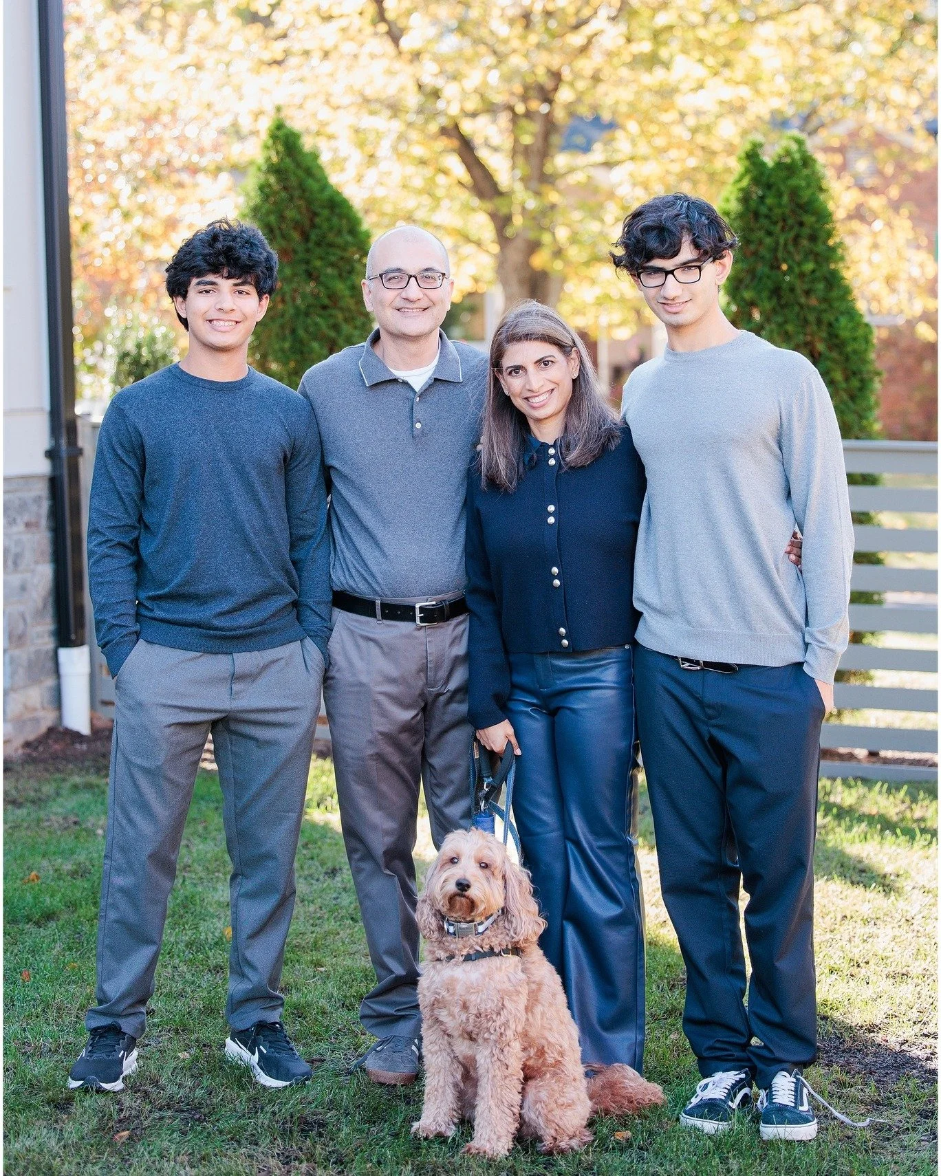 Back in March, I was part of an event that offered free headshots for federal employees.  One of the women who came in was Seema.

Just last week I got to photograph her family and their sweet pup. One of her boys is in his senior year, preparing for