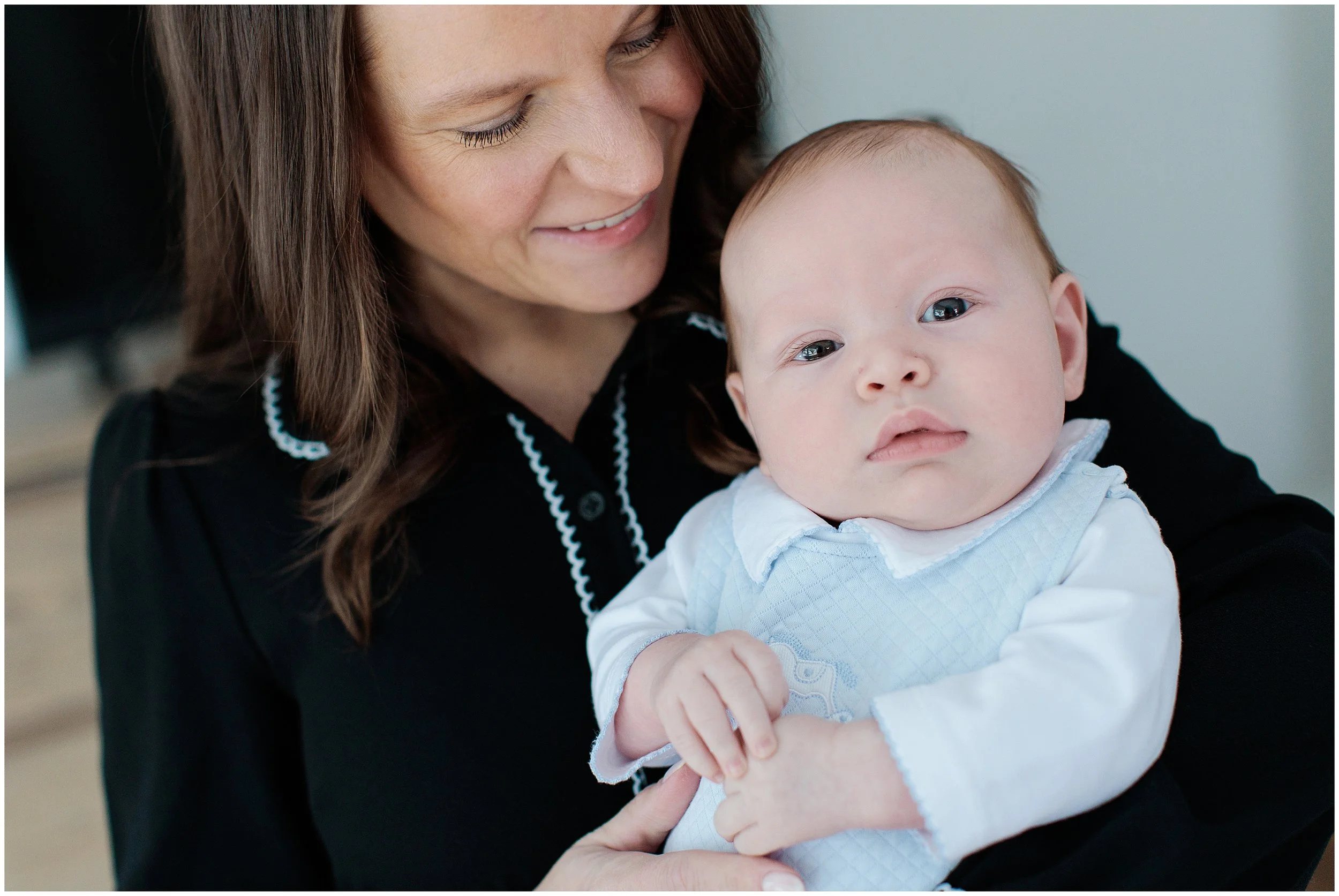 Mom and 2 month baby boy