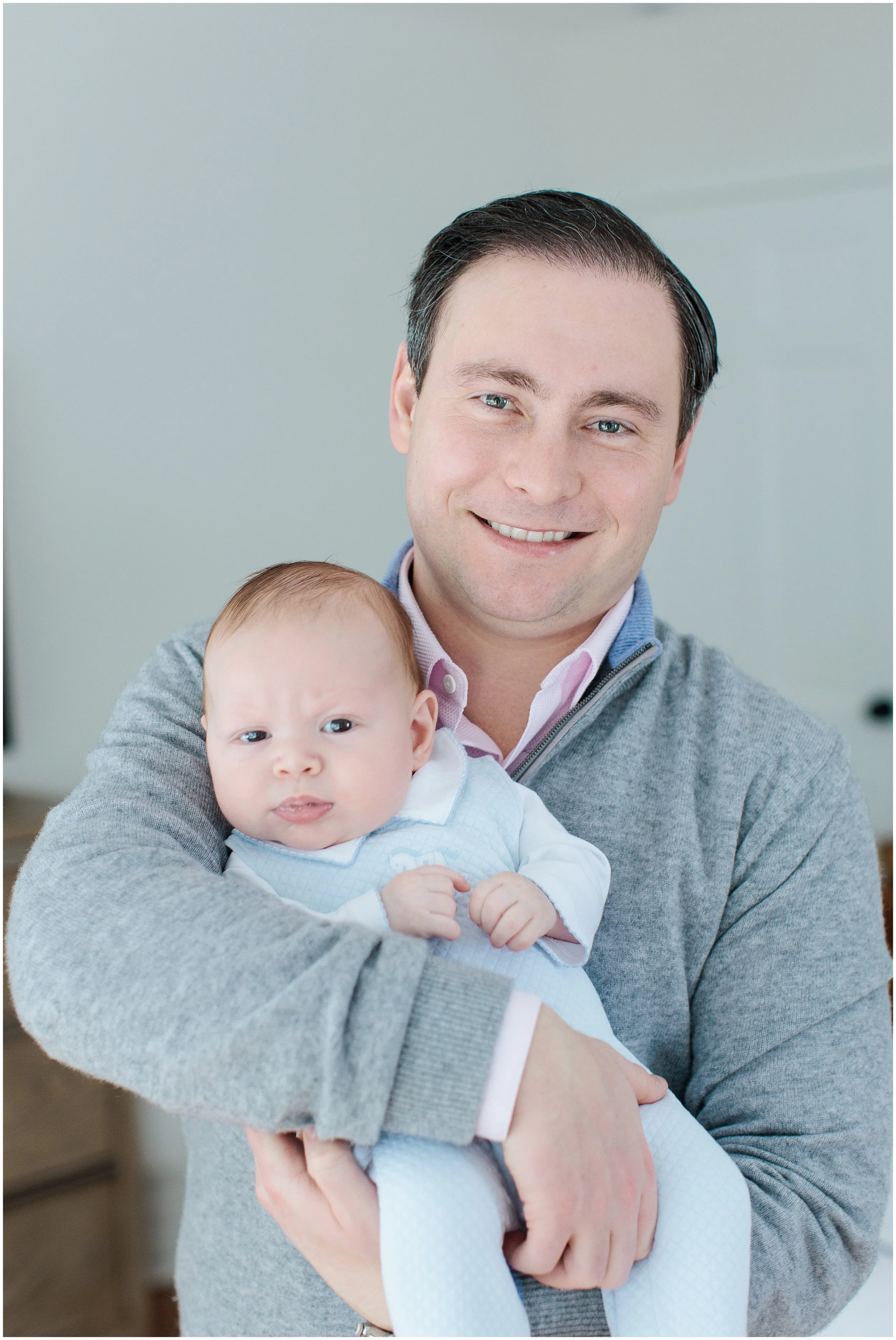 Dad and 2 month old baby boy