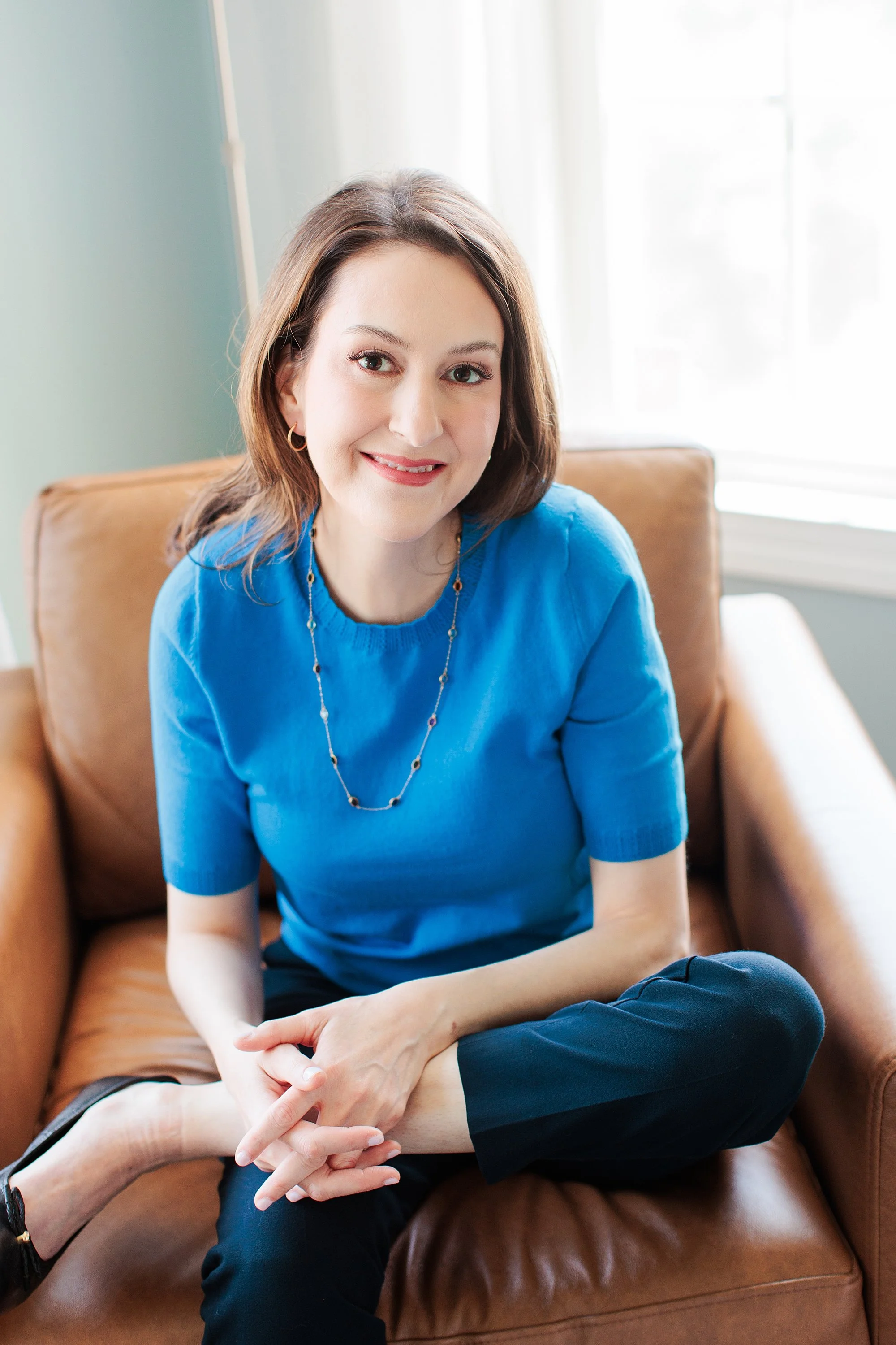 Professional therapist portrait in natural light