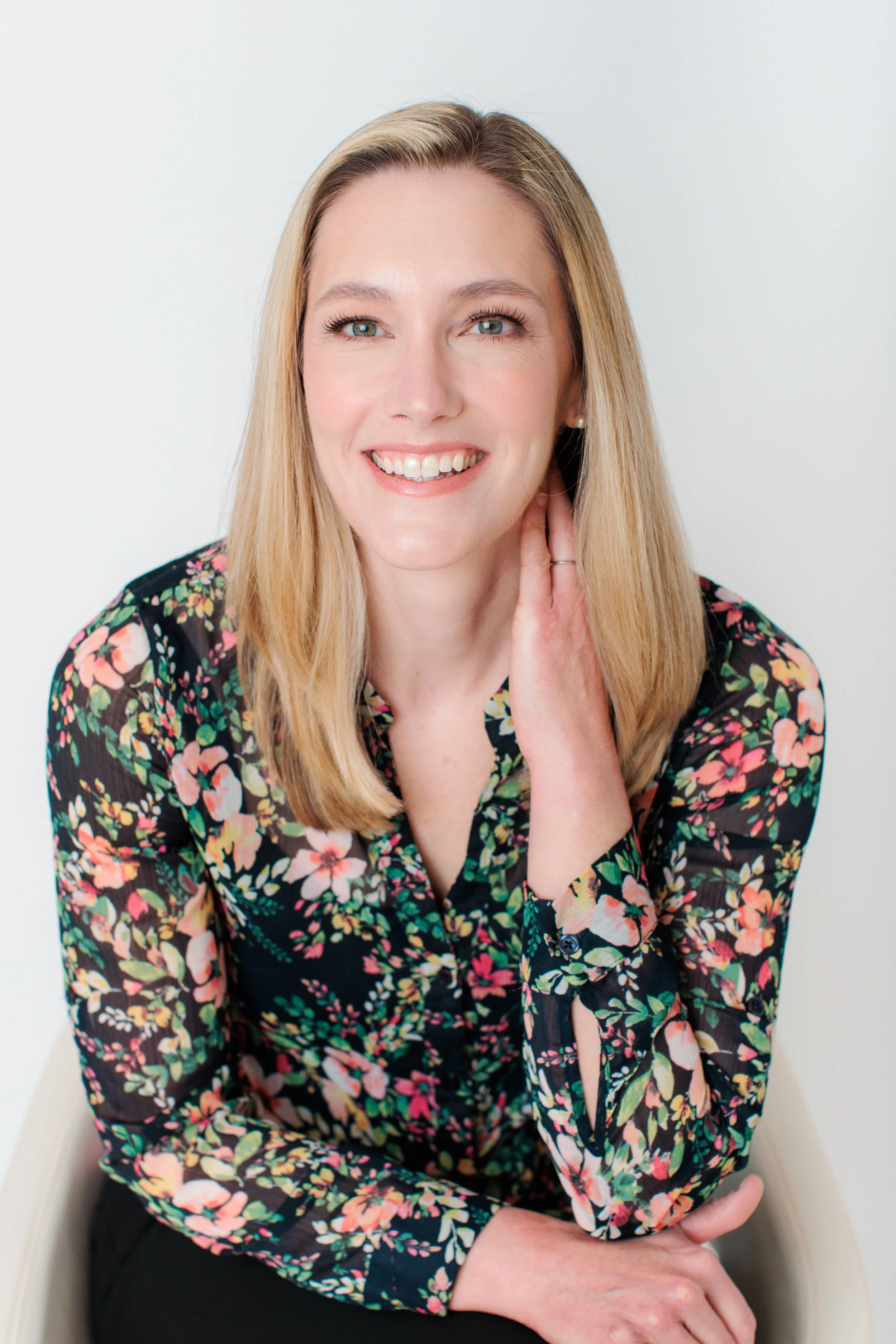 headshot of woman in Silver Spring studio