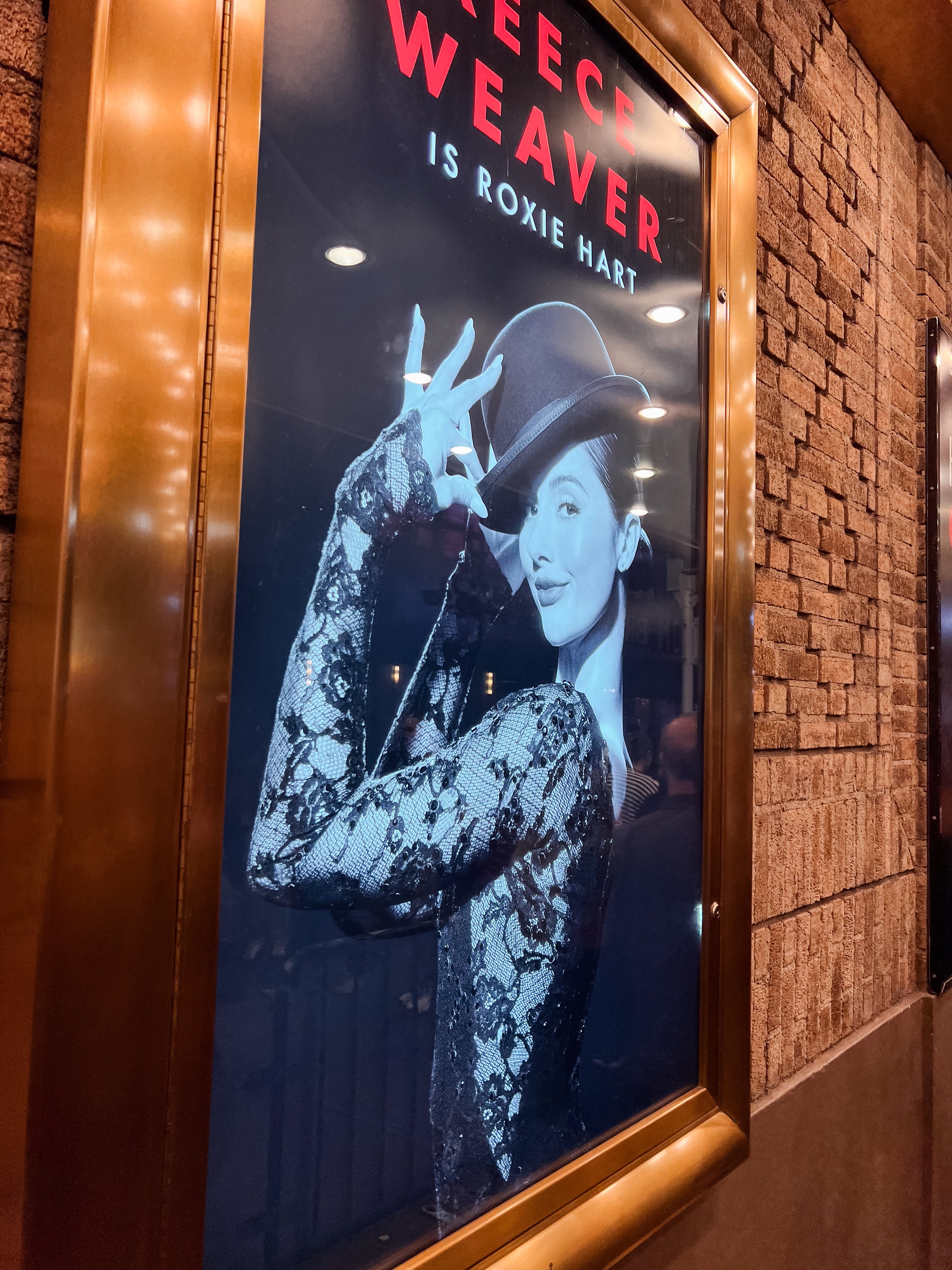 Chicago Broadway poster in NYC