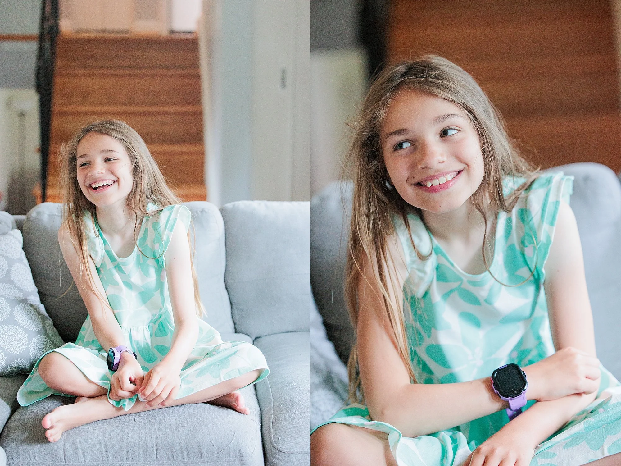candid images of 10 year old girl at home