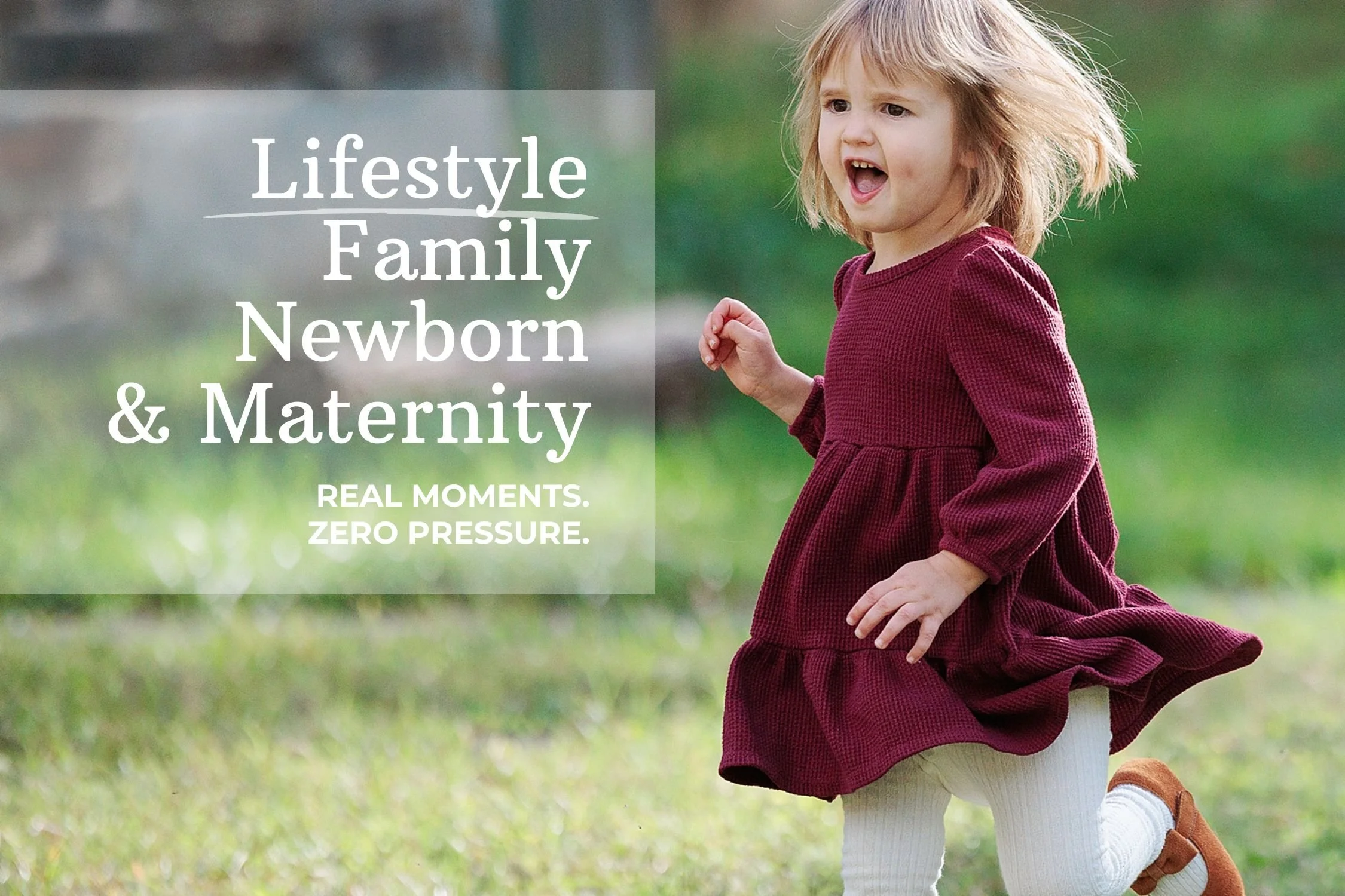 lifestyle family newborn and maternity header graphic