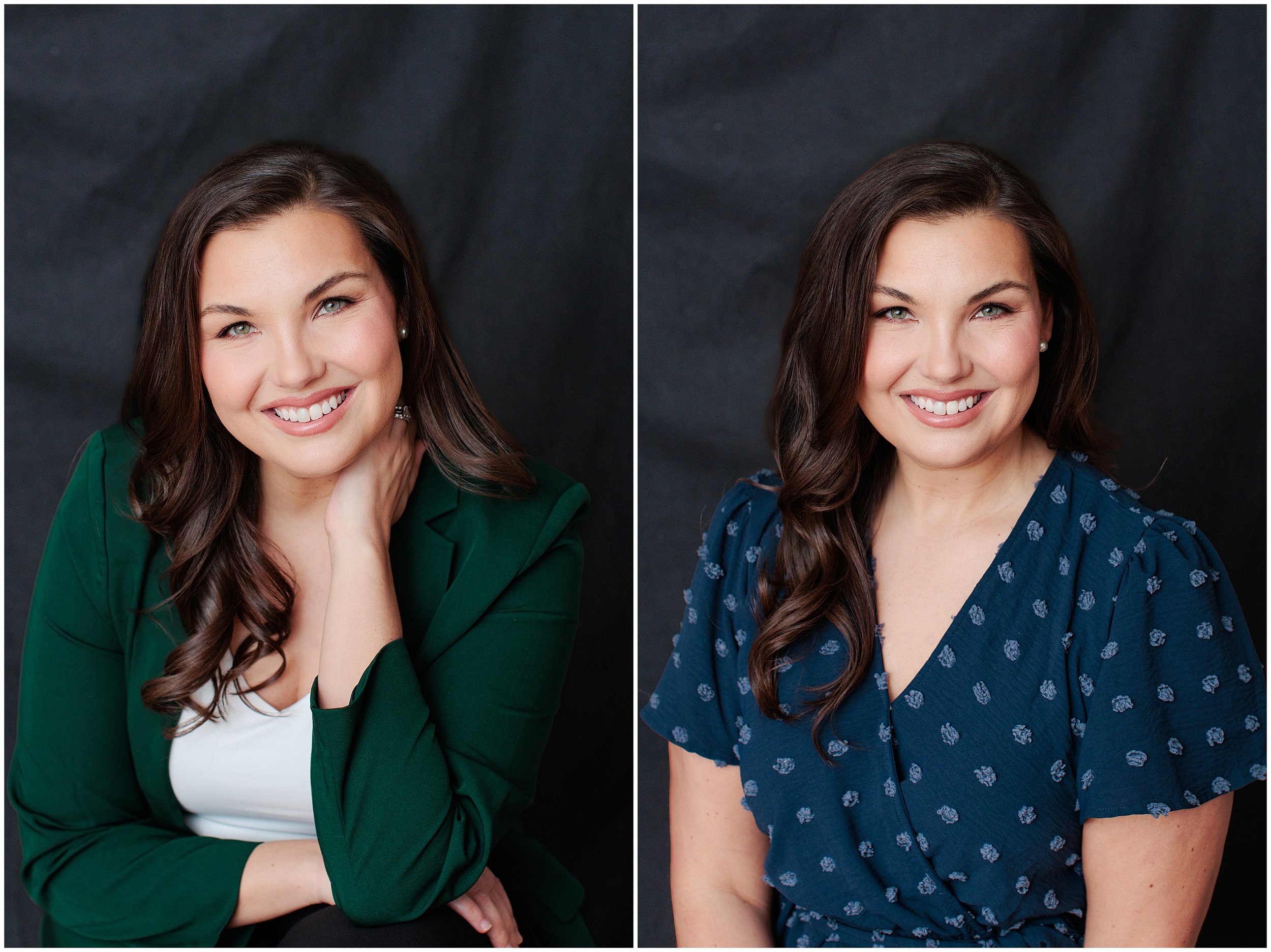 Professional headshot posing example at a Silver Spring Maryland photography studio